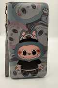 Character-Print Zip-Around Wallet with Wrist Strap