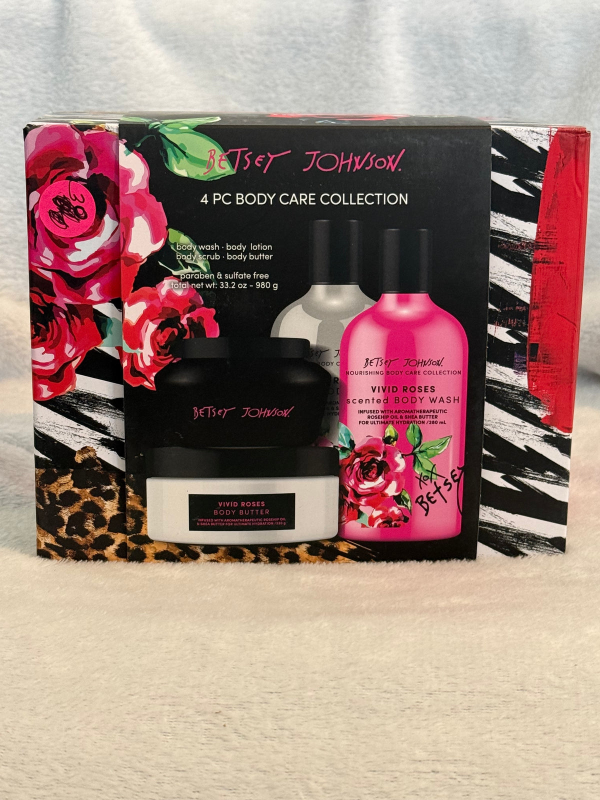 Betsey Johnson 4pc Body Care Collection