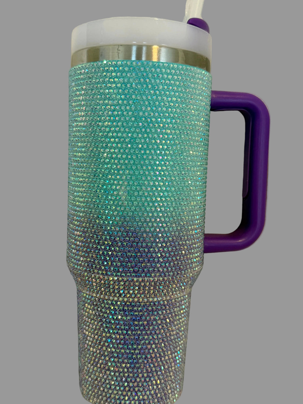 Purple Rhinestone Tumbler 40 oz